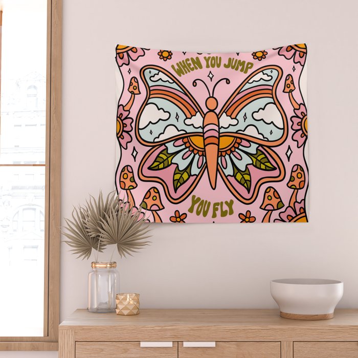 When You Jump You Fly Wall Tapestry Gallery Image 2