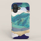 Teal Mountains iPhone Case Gallery Image 1