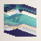 Teal Mountains Wrapping Paper Gallery Image 3