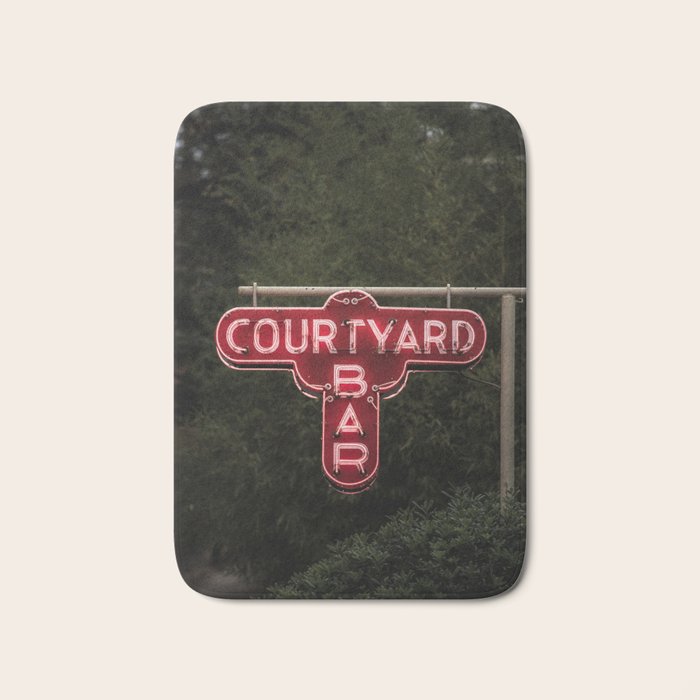 Courtyard Bar X Bar Cart Art Bath Mat Gallery Image 1