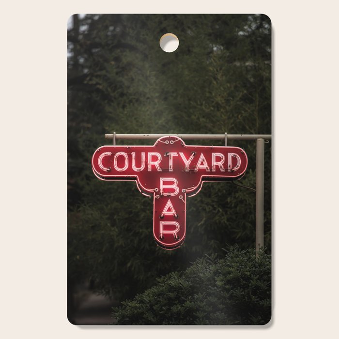 Courtyard Bar X Bar Cart Art Cutting Board Gallery Image 1