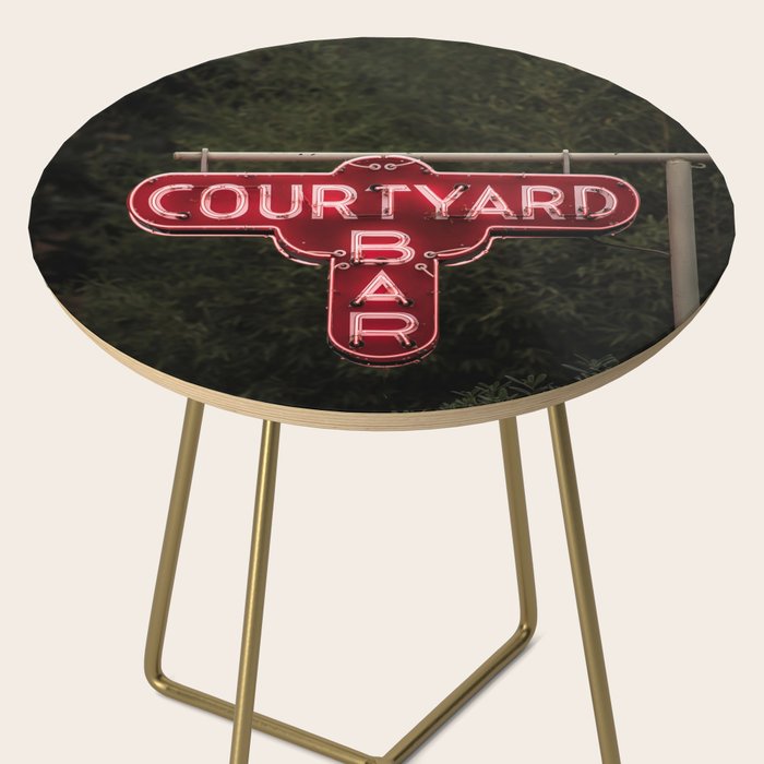 Courtyard Bar X Bar Cart Art Side Table Gallery Image 2