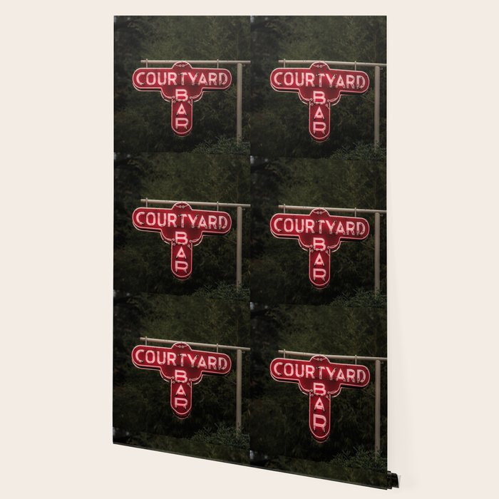 Courtyard Bar X Bar Cart Art Wallpaper Gallery Image 2