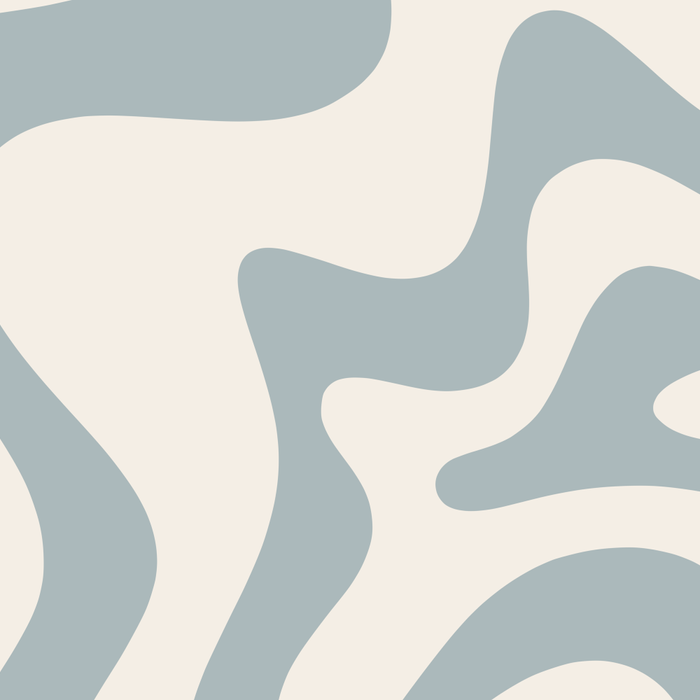 Liquid Swirl Abstract Pattern in Light Blue-Gray and Cream Coffee Mug Gallery Image 2