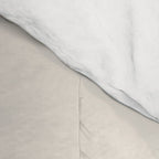 Liquid Swirl Abstract Pattern in Light Blue-Gray and Cream Comforter Gallery Image 4