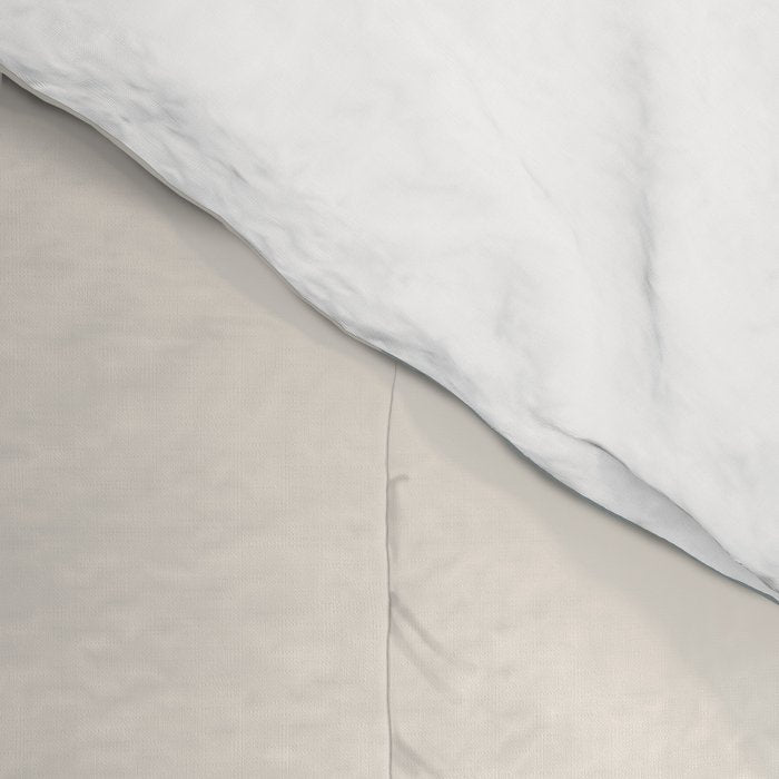Liquid Swirl Abstract Pattern in Light Blue-Gray and Cream Comforter Gallery Image 4
