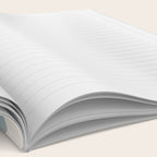 Liquid Swirl Abstract Pattern in Light Blue-Gray and Cream Notebook Gallery Image 2