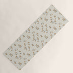 VINTAGE FLORAL NEUTRAL Yoga Mat Gallery Image 1