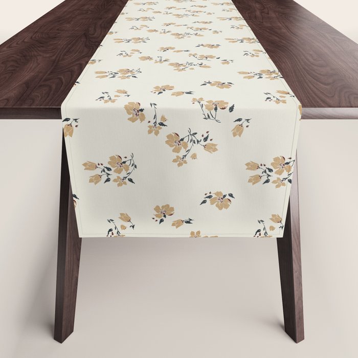 VINTAGE FLORAL NEUTRAL Table Runner Gallery Image 1