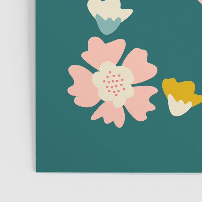 Blooming Flower - Green  Poster Gallery Image 3