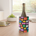 Funny retro sticker quote cartoon pattern Wine Chiller Gallery Image 4