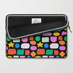 Funny retro sticker quote cartoon pattern Laptop Sleeve Gallery Image 2