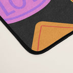 Funny retro sticker quote cartoon pattern Desk Mat Gallery Image 4