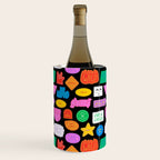 Funny retro sticker quote cartoon pattern Wine Chiller Gallery Image 1