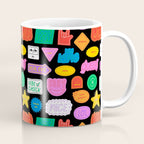 Funny retro sticker quote cartoon pattern Coffee Mug Gallery Image 1