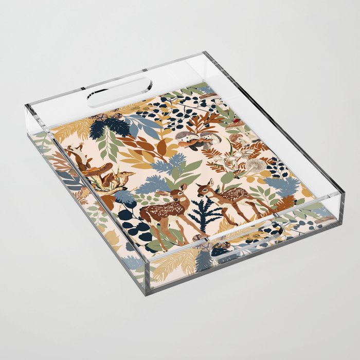 Colorful Forest Animals A Acrylic Tray Gallery Image 1