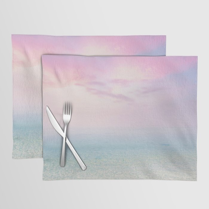 Pink Sunset, Ocean Art Placemat Gallery Image 1