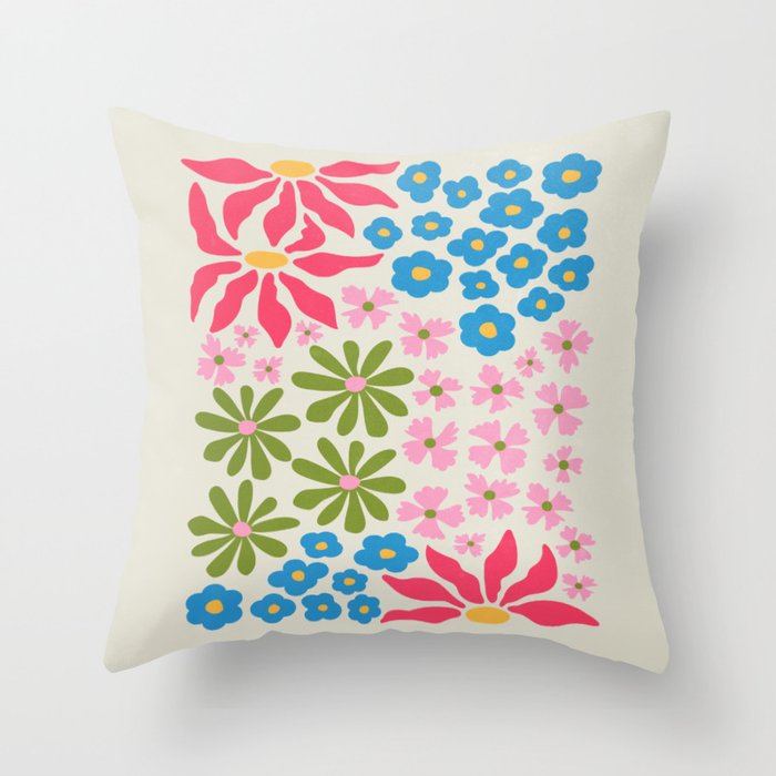 Flower Market 02: Kyoto Throw Pillow Gallery Image 6