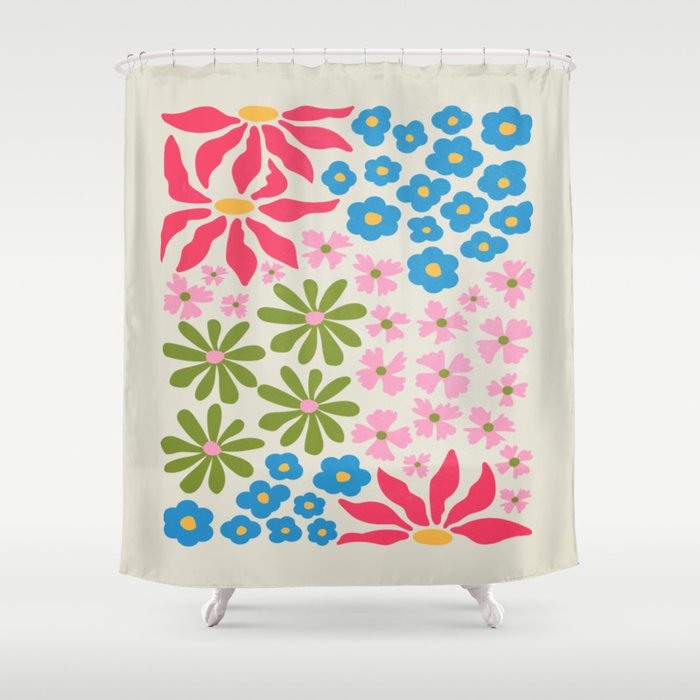Flower Market 02: Kyoto Shower Curtain Gallery Image 1