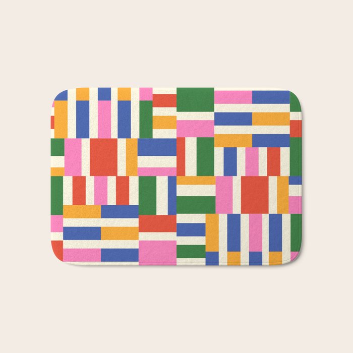Basket Glitch Bath Mat Gallery Image 1