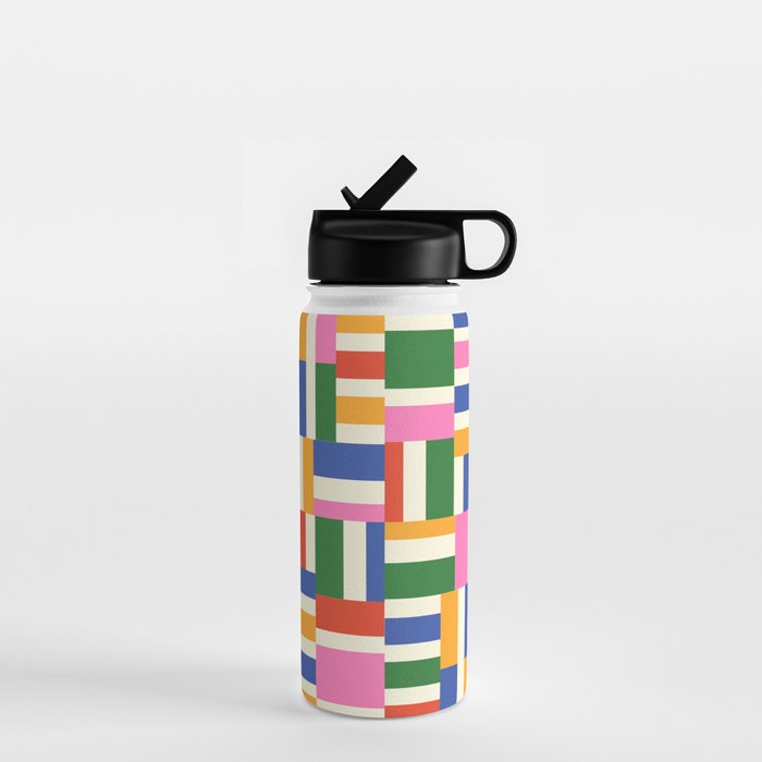 Basket Glitch Water Bottle Gallery Image 1
