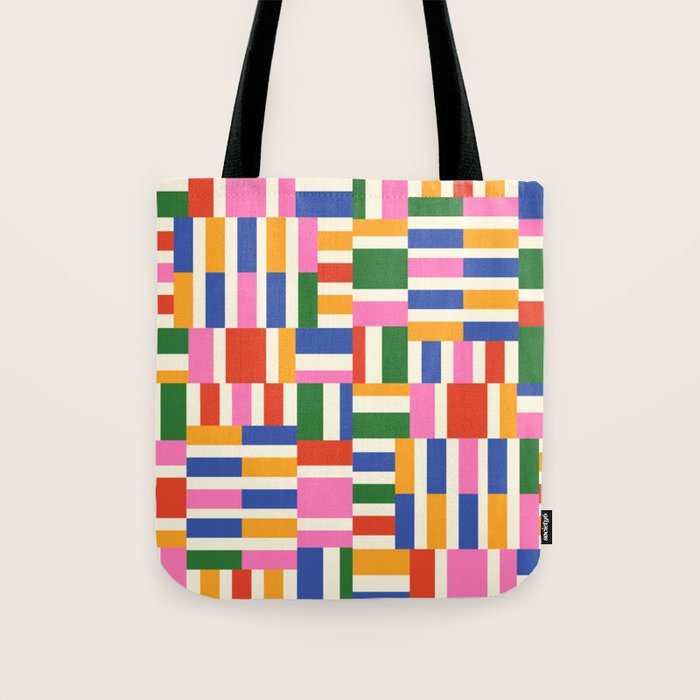 Basket Glitch Tote Bag Gallery Image 1