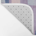Abstract Lines Blush Pink Blue Pastel Tones Bath Mat Gallery Image 2