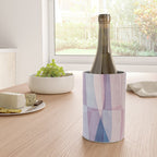 Abstract Lines Blush Pink Blue Pastel Tones Wine Chiller Gallery Image 4