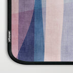 Abstract Lines Blush Pink Blue Pastel Tones Laptop Sleeve Gallery Image 3