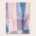 Abstract Lines Blush Pink Blue Pastel Tones Notebook Gallery Image 4