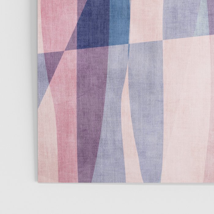 Abstract Lines Blush Pink Blue Pastel Tones Poster Gallery Image 3