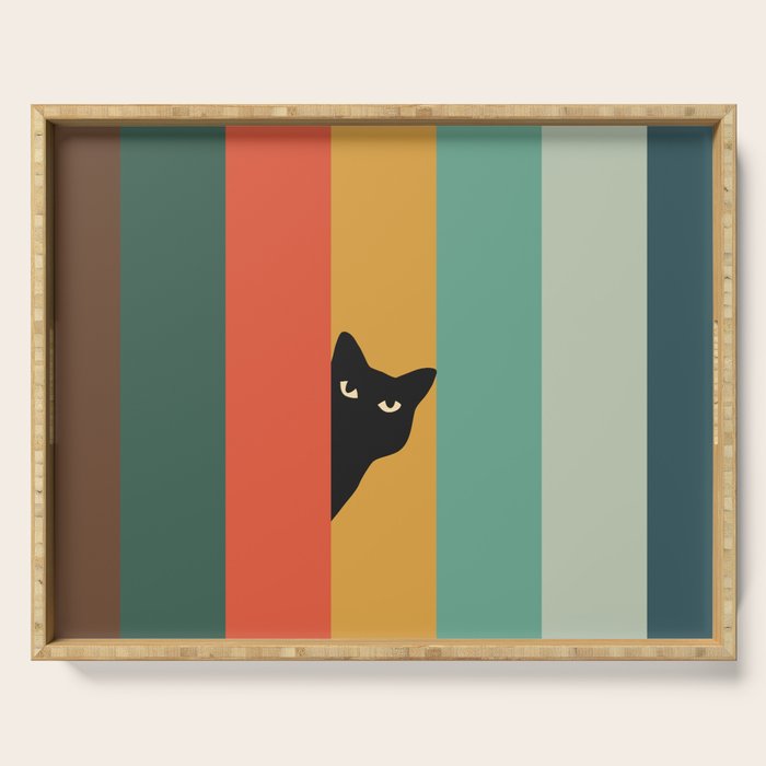 Cat Landscape 165A Serving Tray Gallery Image 1
