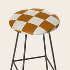 Checkered (Golden Cream) Stool Gallery Image 2