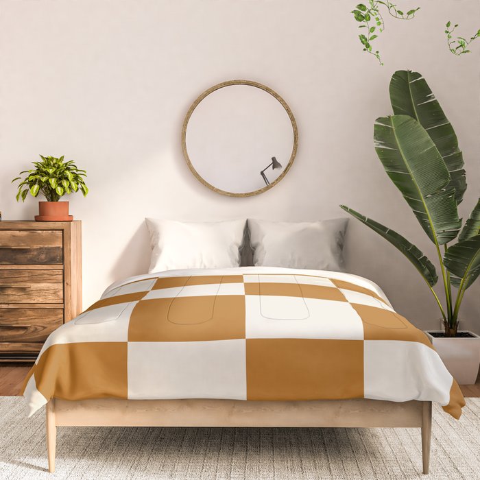 Checkered (Golden Cream) Comforter Gallery Image 3
