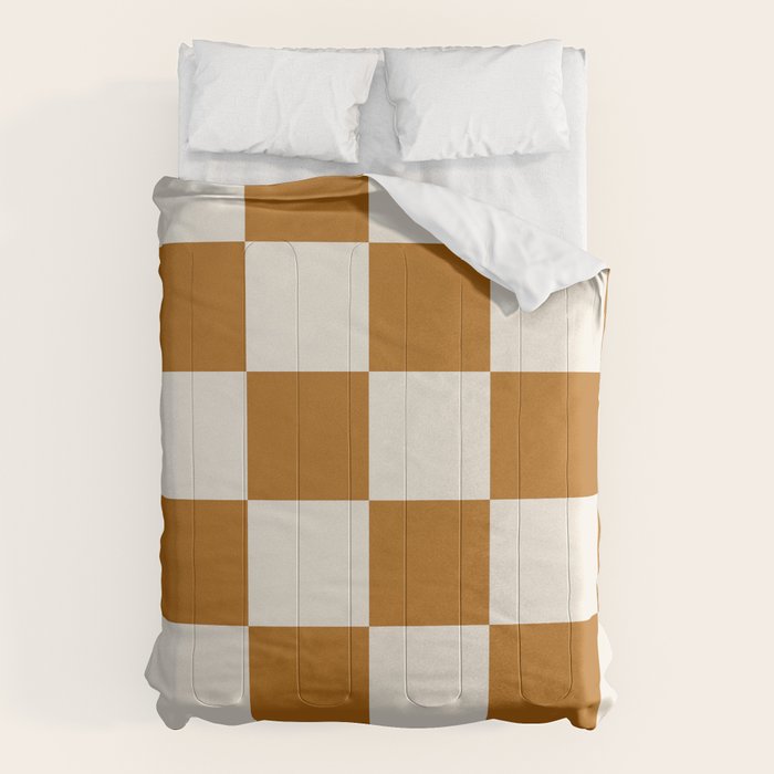 Checkered (Golden Cream) Comforter Gallery Image 6