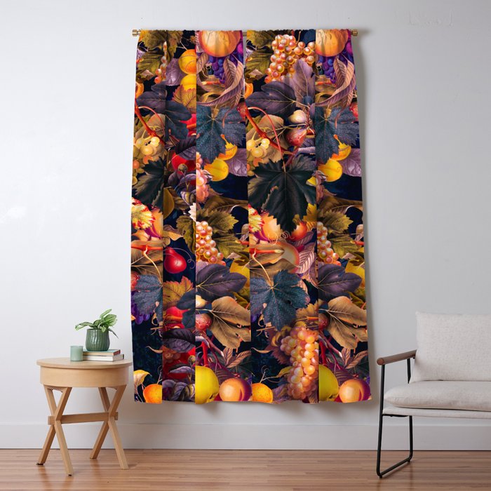 Vintage Fruit Pattern VI Window Curtain Gallery Image 5