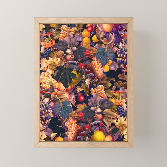 Vintage Fruit Pattern VI Mini Art Print Gallery Image 1