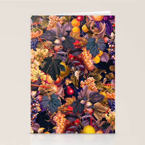 Vintage Fruit Pattern VI Stationery Card Gallery Image 1
