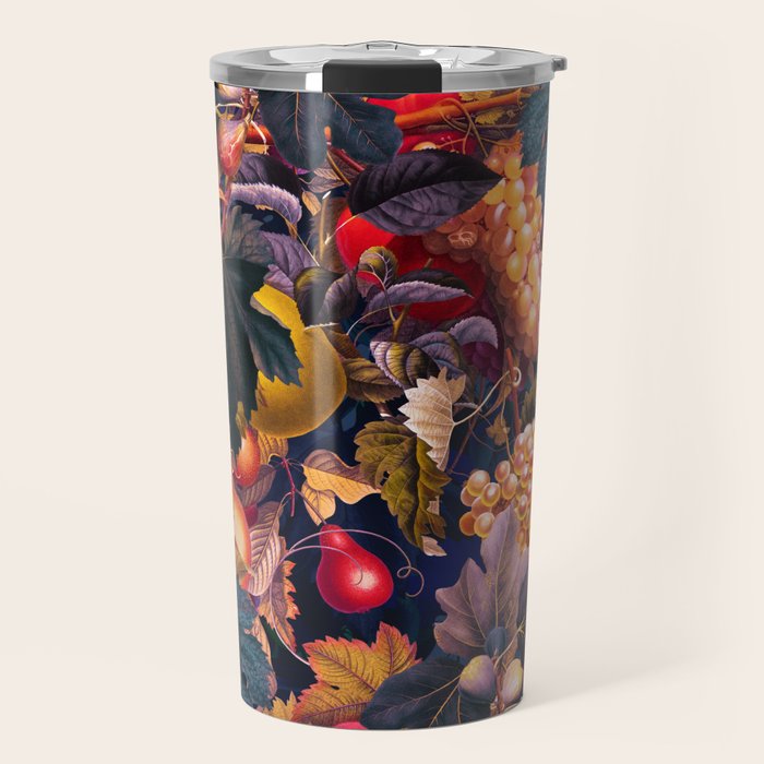 Vintage Fruit Pattern VI Travel Mug Gallery Image 1