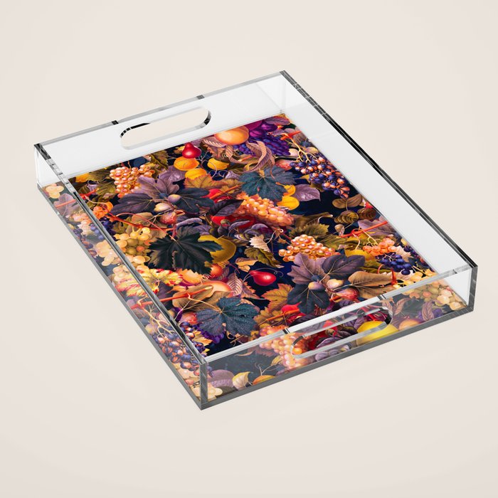 Vintage Fruit Pattern VI Acrylic Tray Gallery Image 1