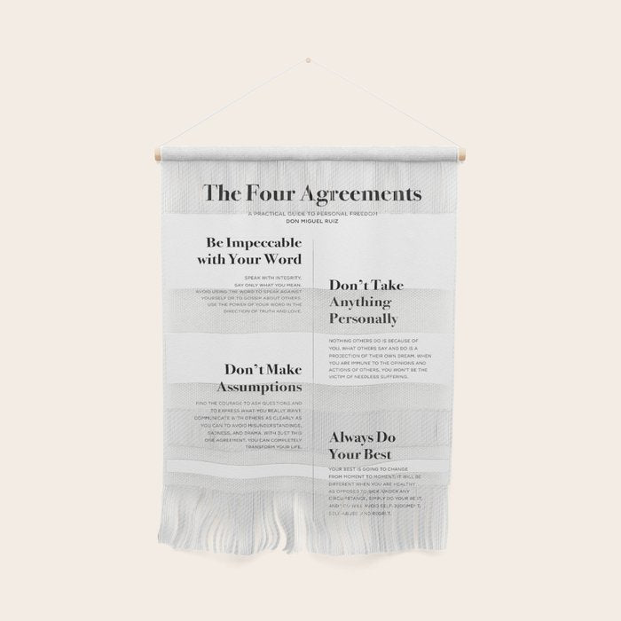 The Four Agreements Wall Hanging Gallery Image 1