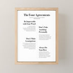 The Four Agreements Mini Art Print Gallery Image 1