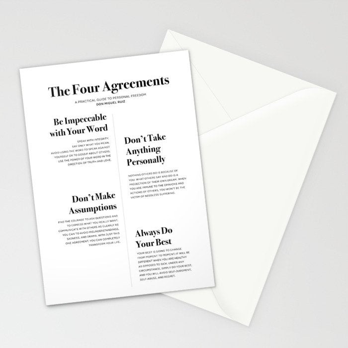 The Four Agreements Stationery Card Gallery Image 2