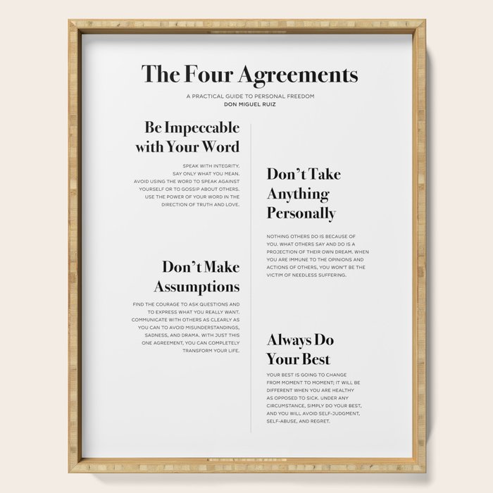 The Four Agreements Serving Tray Gallery Image 1