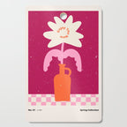 Abstract modern vase and flower. Enjoy the Now quote Cutting Board Gallery Image 1