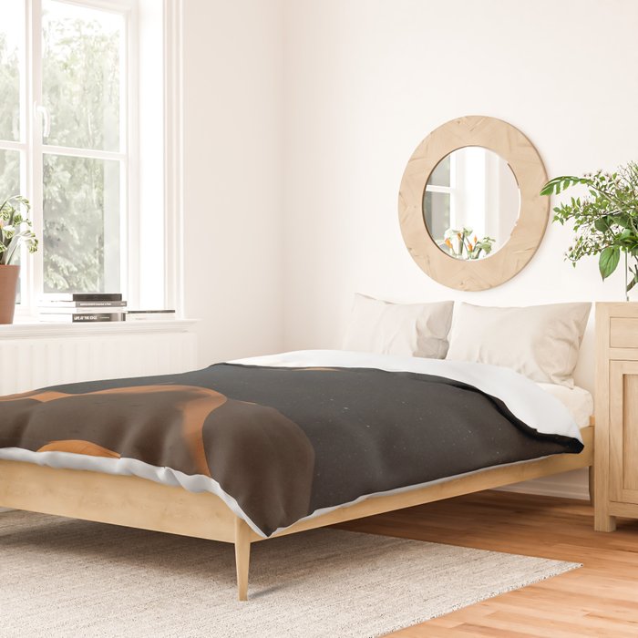 a Golden space glimpse Duvet Cover Gallery Image 2