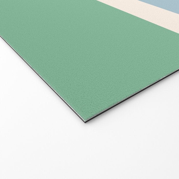 Juniper Color Block Blue and Green Welcome Mat Gallery Image 2