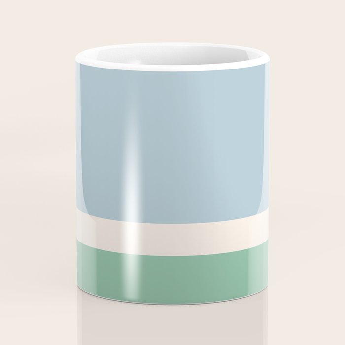 Juniper Color Block Blue and Green Coffee Mug Gallery Image 4