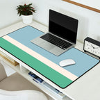 Juniper Color Block Blue and Green Desk Mat Gallery Image 2