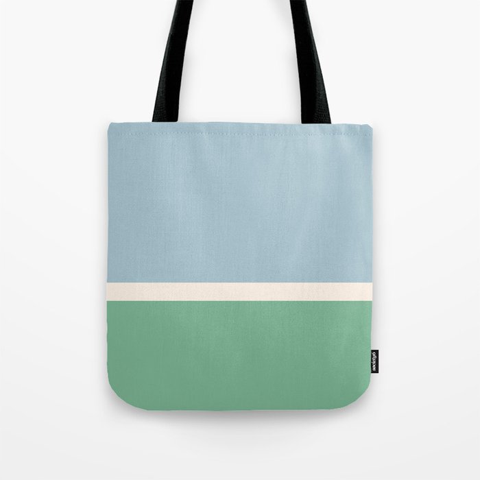 Juniper Color Block Blue and Green Tote Bag Gallery Image 1